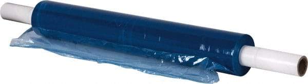 Stretch Associates - 20" x 1,000' 80 Gauge Blue Hand Held Stretch & Pallet Wrap with Extended Core - 80 Gauge, Blue - Exact Tool & Supply