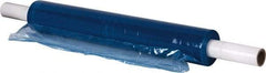 Stretch Associates - 20" x 1,000' 80 Gauge Blue Hand Held Stretch & Pallet Wrap with Extended Core - 80 Gauge, Blue - Exact Tool & Supply