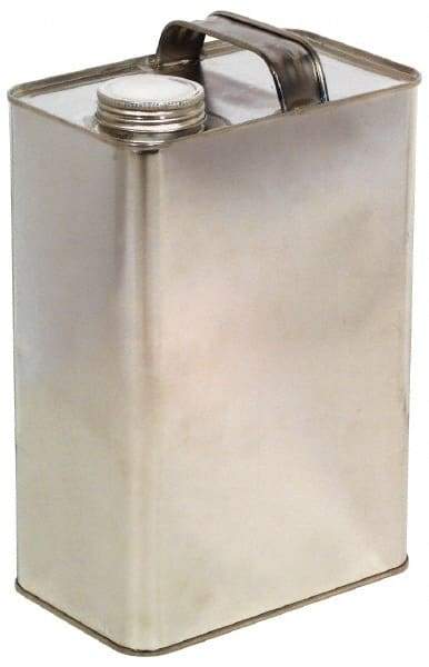 Made in USA - 1/8 Gal Rectangular Tin Can - Case of 225 Cans - Exact Tool & Supply