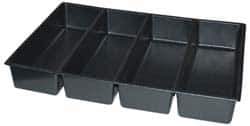 Kennedy - Tool Box Durable ABS Plastic Organizer - 23" Wide x 16-1/2" Deep x 4" High, Black, For 27" Wide Roller Cabinets - Exact Tool & Supply