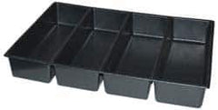 Kennedy - Tool Box Durable ABS Plastic Organizer - 23" Wide x 16-1/2" Deep x 4" High, Black, For 27" Wide Roller Cabinets - Exact Tool & Supply