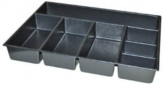Kennedy - Tool Box Durable ABS Plastic Organizer - 23" Wide x 16-1/2" Deep x 4" High, Black, For 27" Wide Roller Cabinets - Exact Tool & Supply