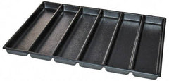 Kennedy - Tool Box Durable ABS Plastic Organizer - 25" Wide x 18-1/2" Deep x 2" High, Black, For 29" Wide Roller Cabinets - Exact Tool & Supply