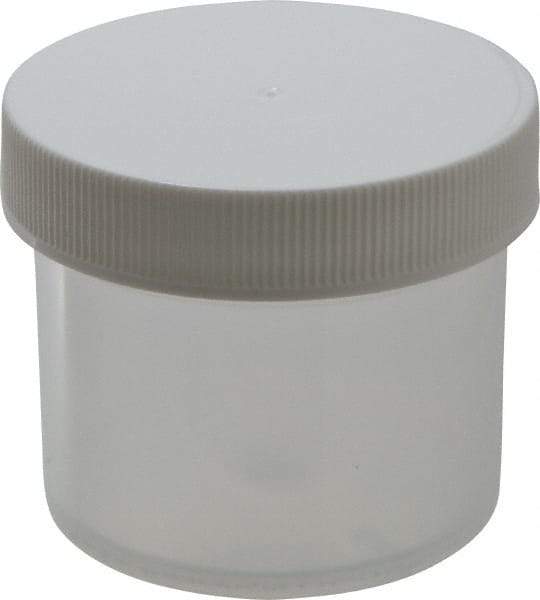 Dynalon Labware - 2 oz Jar - Polypropylene, Translucent, 1.77" High x 2.09" Diam, 2.09" Cap - Exact Tool & Supply