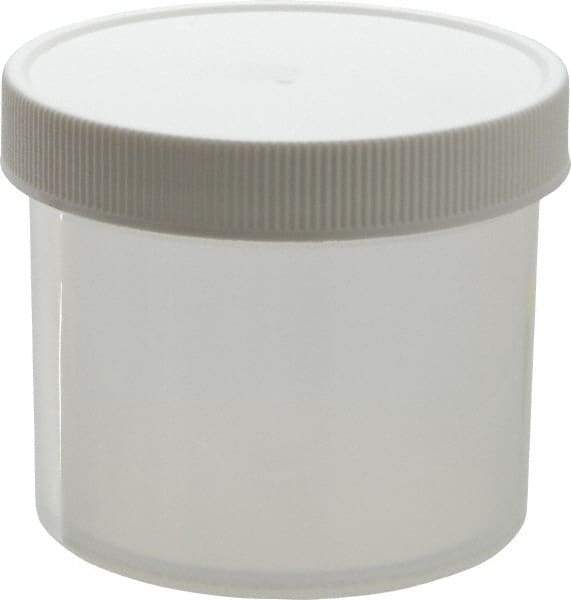 Dynalon Labware - 4 oz Jar - Polypropylene, Translucent, 2.16" High x 2.76" Diam, 2.76" Cap - Exact Tool & Supply