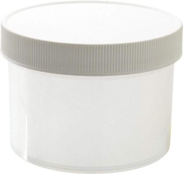 Dynalon Labware - 8 oz Jar - Polypropylene, Translucent, 2.44" High x 3-1/2" Diam, 3-1/2" Cap - Exact Tool & Supply