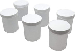 Dynalon Labware - 16 oz Jar - Polypropylene, Translucent, 3.74" High x 3-1/2" Diam, 3-1/2" Cap - Exact Tool & Supply