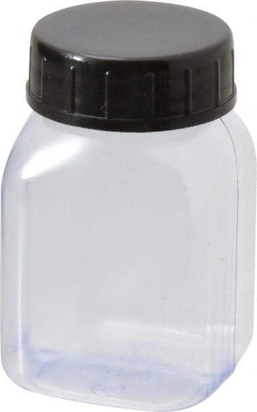 Dynalon Labware - 50 mL Wide-Mouth Bottle - PVC, Clear, 2.36" High x 0.98" Diam, 0.98" Cap - Exact Tool & Supply