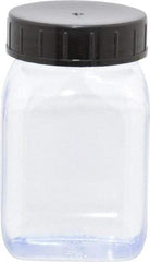 Dynalon Labware - 100 mL Wide-Mouth Bottle - PVC, Clear, 2.87" High x 1.3" Diam, 1.3" Cap - Exact Tool & Supply