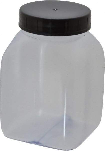 Dynalon Labware - 300 mL Wide-Mouth Bottle - PVC, Clear, 3.74" High x 1.65" Diam, 1.65" Cap - Exact Tool & Supply