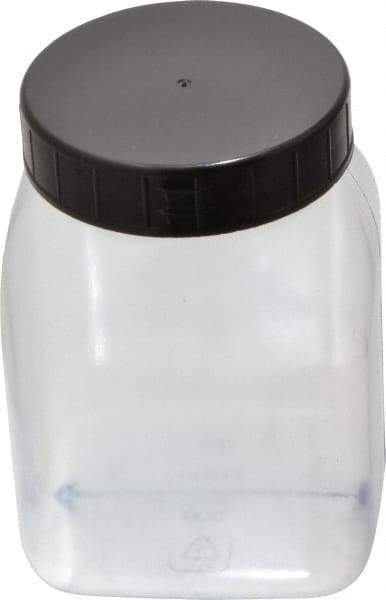 Dynalon Labware - 500 mL Wide-Mouth Bottle - PVC, Clear, 4.33" High x 2.24" Diam, 2.24" Cap - Exact Tool & Supply