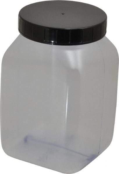 Dynalon Labware - 1,000 mL Wide-Mouth Bottle - PVC, Clear, 5.71" High x 2.76" Diam, 2.76" Cap - Exact Tool & Supply