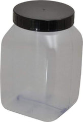 Dynalon Labware - 1,000 mL Wide-Mouth Bottle - PVC, Clear, 5.71" High x 2.76" Diam, 2.76" Cap - Exact Tool & Supply