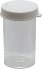 Dynalon Labware - 7 Drams Vial - Polystyrene, Clear, 2" High x 1" Diam, 3/4" Cap - Exact Tool & Supply