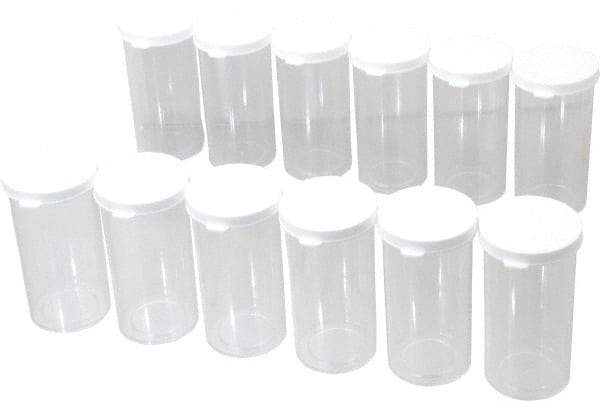 Dynalon Labware - 40 Drams Vial - Polystyrene, Clear, 4" High x 1-3/4" Diam, 3/4" Cap - Exact Tool & Supply