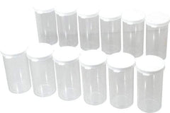 Dynalon Labware - 40 Drams Vial - Polystyrene, Clear, 4" High x 1-3/4" Diam, 3/4" Cap - Exact Tool & Supply