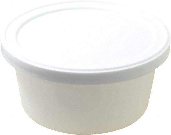 Dynalon Labware - 4 oz Disposable Container - Polyethylene, White, 1-1/8" High x 3.56" Diam, 3/4" Cap - Exact Tool & Supply