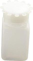 Dynalon Labware - 50 mL Wide-Mouth Bottle - Polyethylene, Translucent, 2.95" High x 1.34" Diam, 3/4" Cap - Exact Tool & Supply