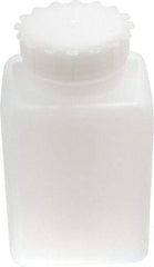 Dynalon Labware - 500 mL Wide-Mouth Bottle - Polyethylene, Translucent, 5.7" High x 2.64" Diam, 3/4" Cap - Exact Tool & Supply