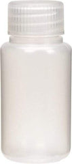Dynalon Labware - 60 mL Wide-Mouth Bottle - Polyethylene, Translucent, 2.36" High x 3.35" Diam, 3/4" Cap - Exact Tool & Supply