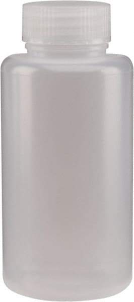 Dynalon Labware - 500 mL Wide-Mouth Bottle - Polyethylene, Translucent, 6-1/2" High x 2.95" Diam, 3/4" Cap - Exact Tool & Supply