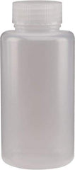 Dynalon Labware - 500 mL Wide-Mouth Bottle - Polyethylene, Translucent, 6-1/2" High x 2.95" Diam, 3/4" Cap - Exact Tool & Supply