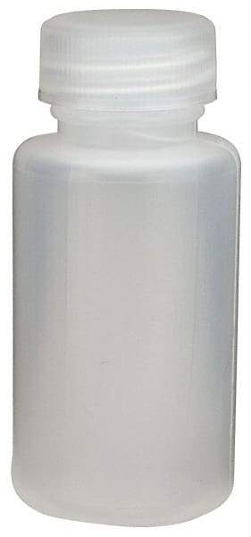 Dynalon Labware - 30 mL Narrow-Mouth Bottle - Polyethylene, Translucent, 2.6" High x 2.6" Diam, 3/4" Cap - Exact Tool & Supply