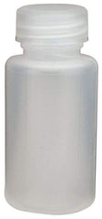 Dynalon Labware - 30 mL Narrow-Mouth Bottle - Polyethylene, Translucent, 2.6" High x 2.6" Diam, 3/4" Cap - Exact Tool & Supply