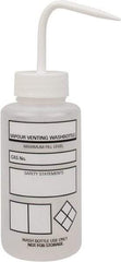 Dynalon Labware - 500 mL Safety Wash Bottle - Polyethylene, Translucent, 9" High x 6-1/2" Diam, 3/4" Cap - Exact Tool & Supply