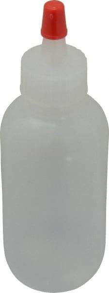 Dynalon Labware - 60 mL Dispensing Bottle - Polyethylene, Translucent, 4-1/4" High x 1-1/2" Diam, 3/4" Cap - Exact Tool & Supply