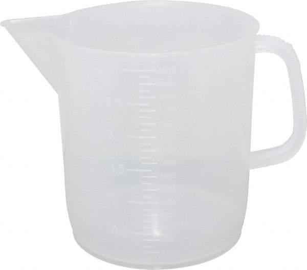 Dynalon Labware - 3,000 ml Polypropylene Graduated Beaker - 100 ml Graduation, 6-1/2" Diam x 7-5/64" High - Exact Tool & Supply
