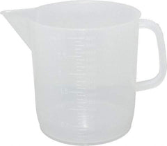 Dynalon Labware - 3,000 ml Polypropylene Graduated Beaker - 100 ml Graduation, 6-1/2" Diam x 7-5/64" High - Exact Tool & Supply