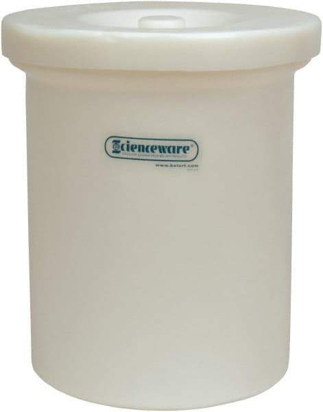 Bel-Art - 10 Gal Jar - Polyethylene, Translucent, 18" High, 3/4" Cap - Exact Tool & Supply