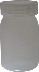 Bel-Art - 16 oz Wide-Mouth Bottle - Polypropylene, Translucent, 5.3" High x 3.2" Diam, 3/4" Cap - Exact Tool & Supply