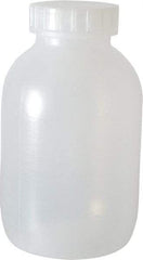 Bel-Art - 64 oz Wide-Mouth Bottle - Polypropylene, Translucent, 8.4" High x 4.9" Diam, 3/4" Cap - Exact Tool & Supply