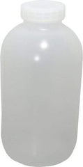 Bel-Art - 1 Gal Wide-Mouth Bottle - Polypropylene, Translucent, 11.3" High x 5.9" Diam, 3/4" Cap - Exact Tool & Supply