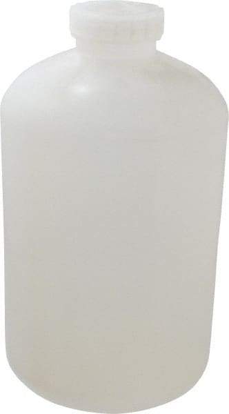 Bel-Art - 2 Gal Wide-Mouth Bottle - Polypropylene, Translucent, 13.1" High x 7.4" Diam, 3/4" Cap - Exact Tool & Supply