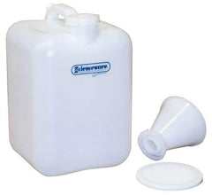 Bel-Art - 5 Gal Carboy - Polyethylene, White, 16" High x 9.6" Diam, 3/4" Cap - Exact Tool & Supply