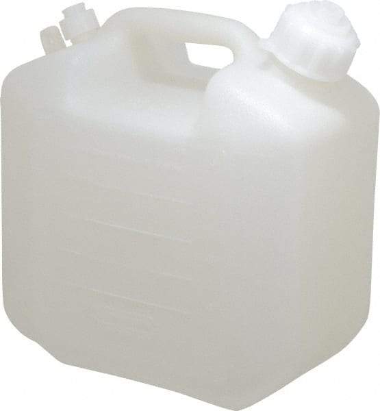 Bel-Art - 1-1/4 Gal Carboy - Polyethylene, White, 5-1/2" High x 9.6" Diam, 3/4" Cap - Exact Tool & Supply