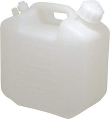Bel-Art - 1-1/4 Gal Carboy - Polyethylene, White, 5-1/2" High x 9.6" Diam, 3/4" Cap - Exact Tool & Supply
