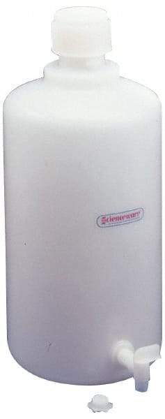 Bel-Art - 5 Gal Carboy - Polyethylene, White, 83mm Cap - Exact Tool & Supply