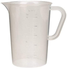 Bel-Art - 500 ml Polypropylene Graduated Pitcher - 10 ml Graduation, x 5-1/4" High - Exact Tool & Supply