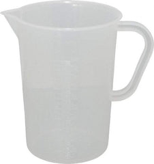 Bel-Art - 1,000 ml Polypropylene Graduated Pitcher - 50 ml Graduation, x 6-1/2" High - Exact Tool & Supply