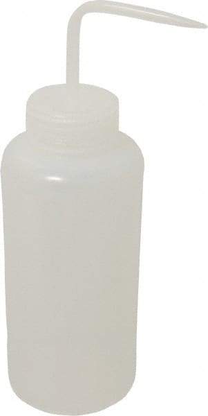 Bel-Art - 32 oz Wide-Mouth Bottle - Polyethylene, Translucent, 53mm Cap - Exact Tool & Supply