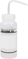 Bel-Art - 16 oz Safety Wash Bottle - Polyethylene, Clear, 43mm Cap - Exact Tool & Supply