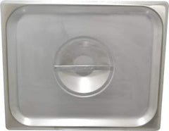 VOLLRATH - 12.8" Long x 10.4" Wide, Rectangular Stainless Steel Lid - Use with Food Pan - Exact Tool & Supply