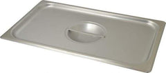 VOLLRATH - 16-1/2" Long x 10" Wide, Rectangular Stainless Steel Lid - Use with Food Pan - Exact Tool & Supply