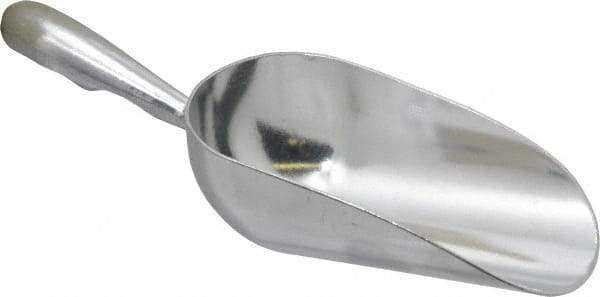 VOLLRATH - 5 oz Silver Cast Aluminum Round Bottom Scoop - 2.4" Wide Bowl, 2-1/2" Handle Length, 7.1" OAL - Exact Tool & Supply