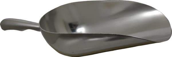 VOLLRATH - 40 oz Silver Cast Aluminum Round Bottom Scoop - 4.8" Wide Bowl, 3.6" Handle Length, 12.8" OAL - Exact Tool & Supply