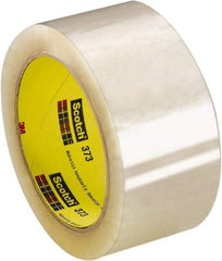 3M - 48mm Wide x 0.06mm Thick x 1,500m Long, 373 Box Sealing & Label Protection Tape - Clear, Use for General Industrial - Exact Tool & Supply
